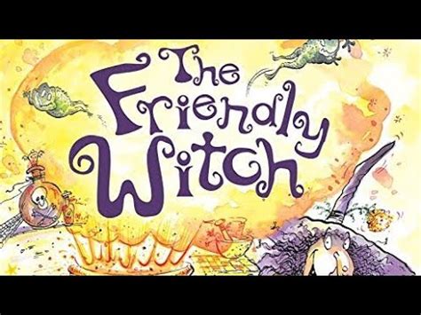 Friendly witch cartoon